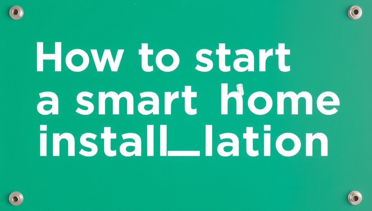 how to start a smart home installation business